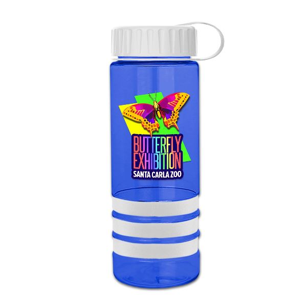 24 oz.  Stripe - Tethered Lid - Digital