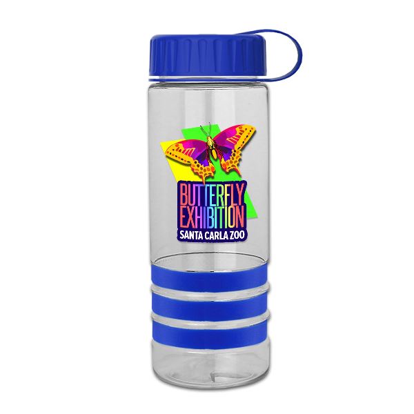 24 oz.  Stripe - Tethered Lid - Digital