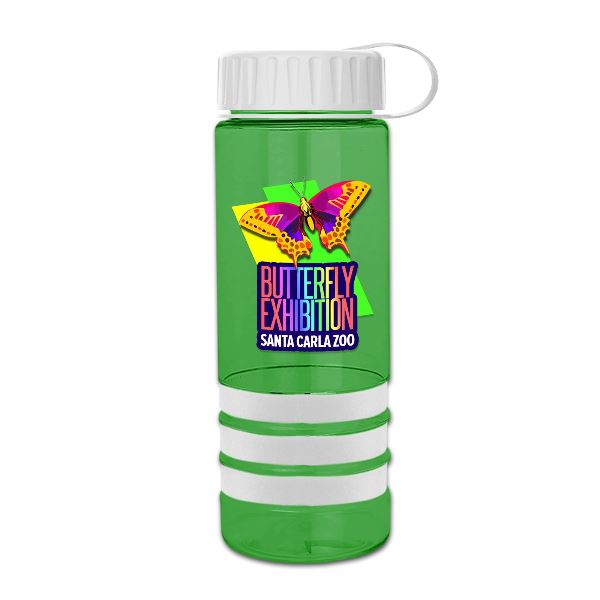 24 oz.  Stripe - Tethered Lid - Digital