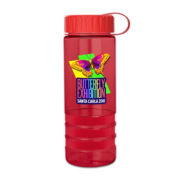 24 oz.  Stripe - Tethered Lid - Digital