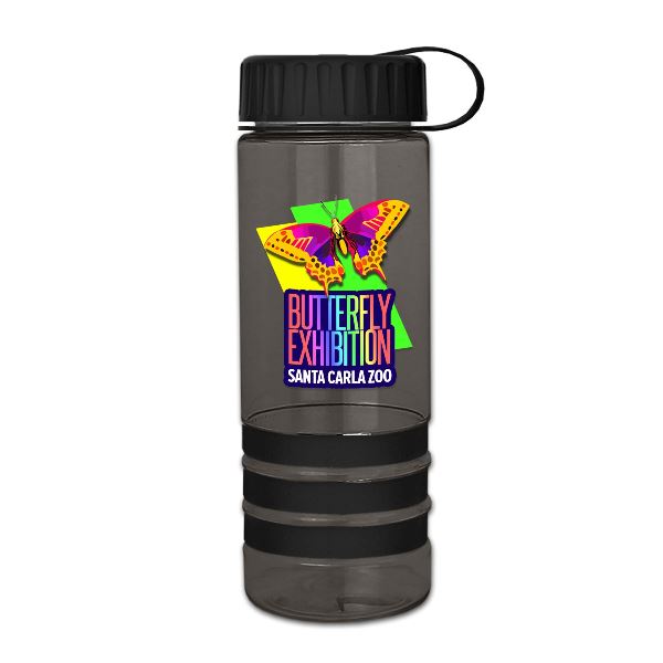 24 oz.  Stripe - Tethered Lid - Digital