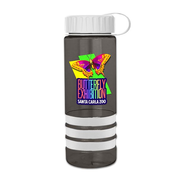 24 oz.  Stripe - Tethered Lid - Digital