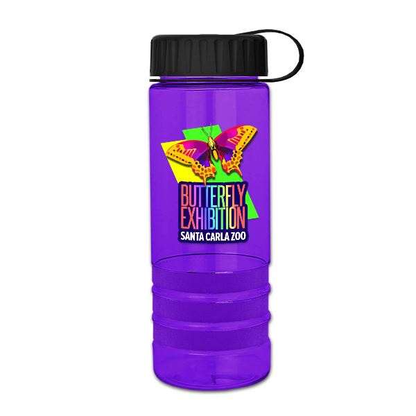 24 oz.  Stripe - Tethered Lid - Digital