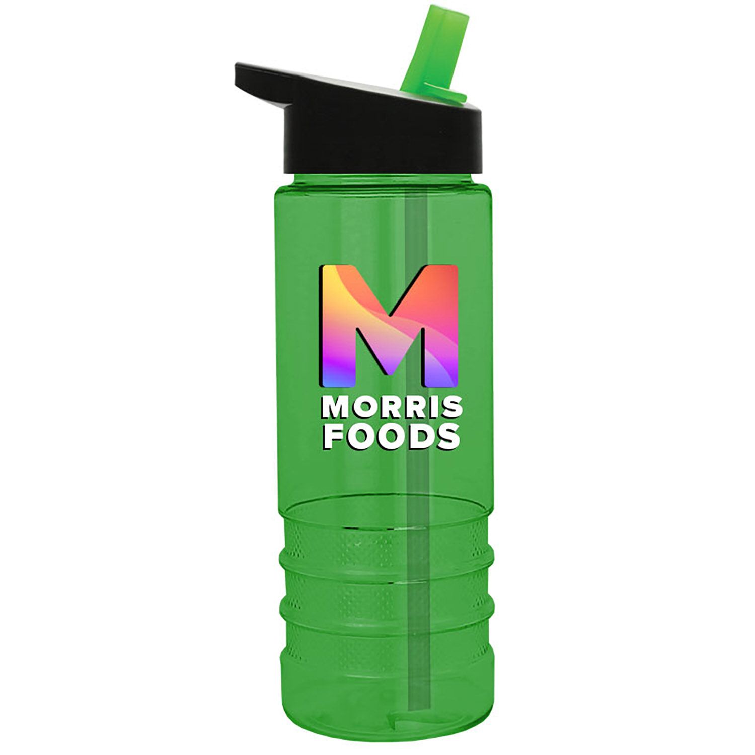 24 oz.  Salute - Flip Straw Lid - Digital