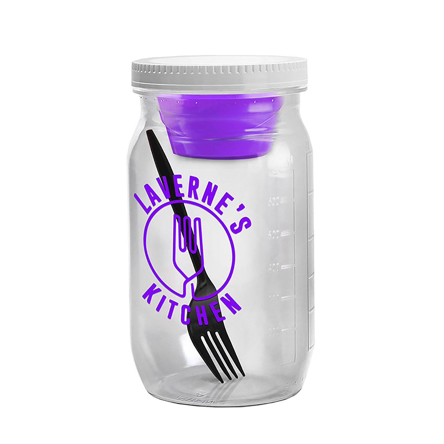 27 oz Salad Jar with Dressing Container