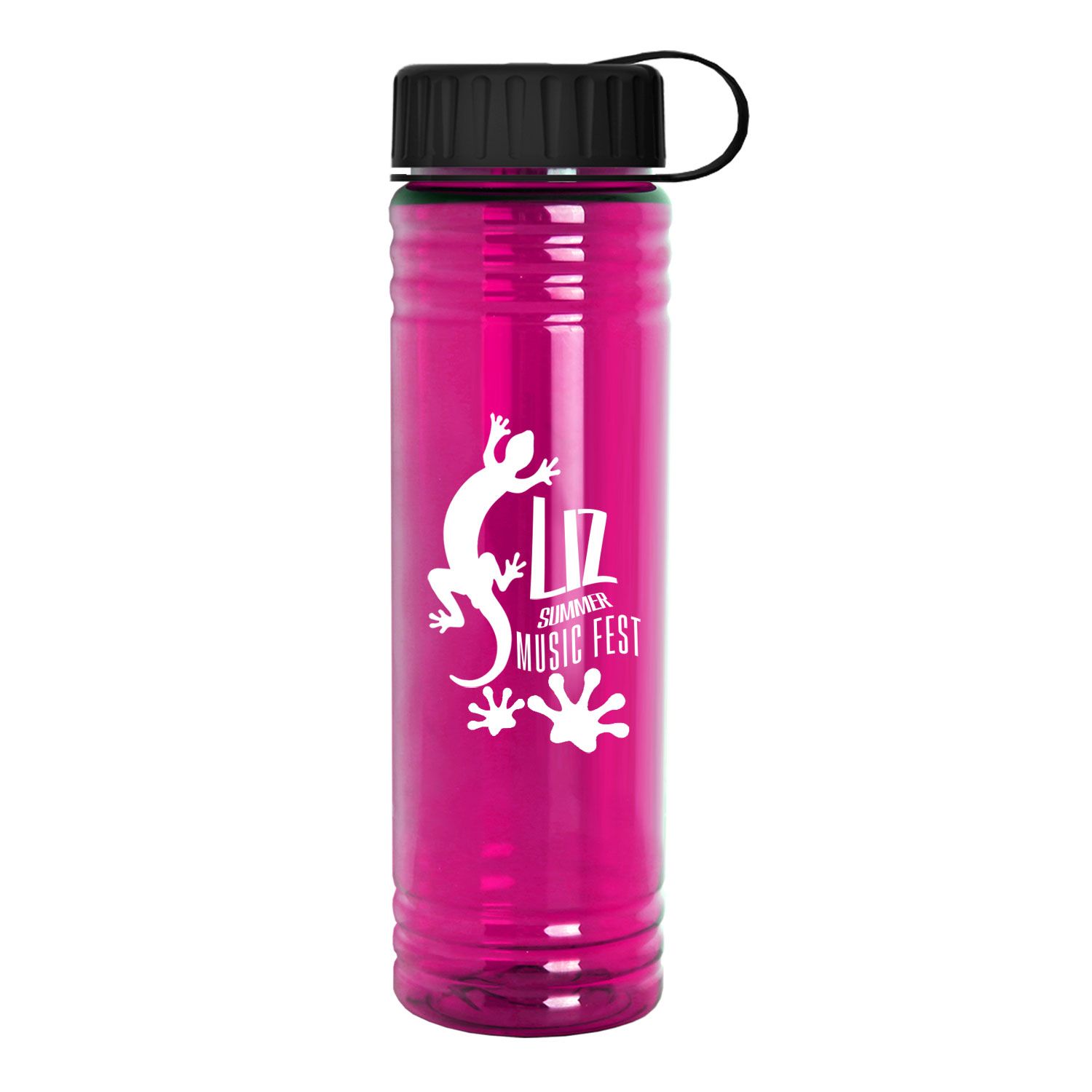 24 oz. Slim Fit Water Bottle with Tethered Lid