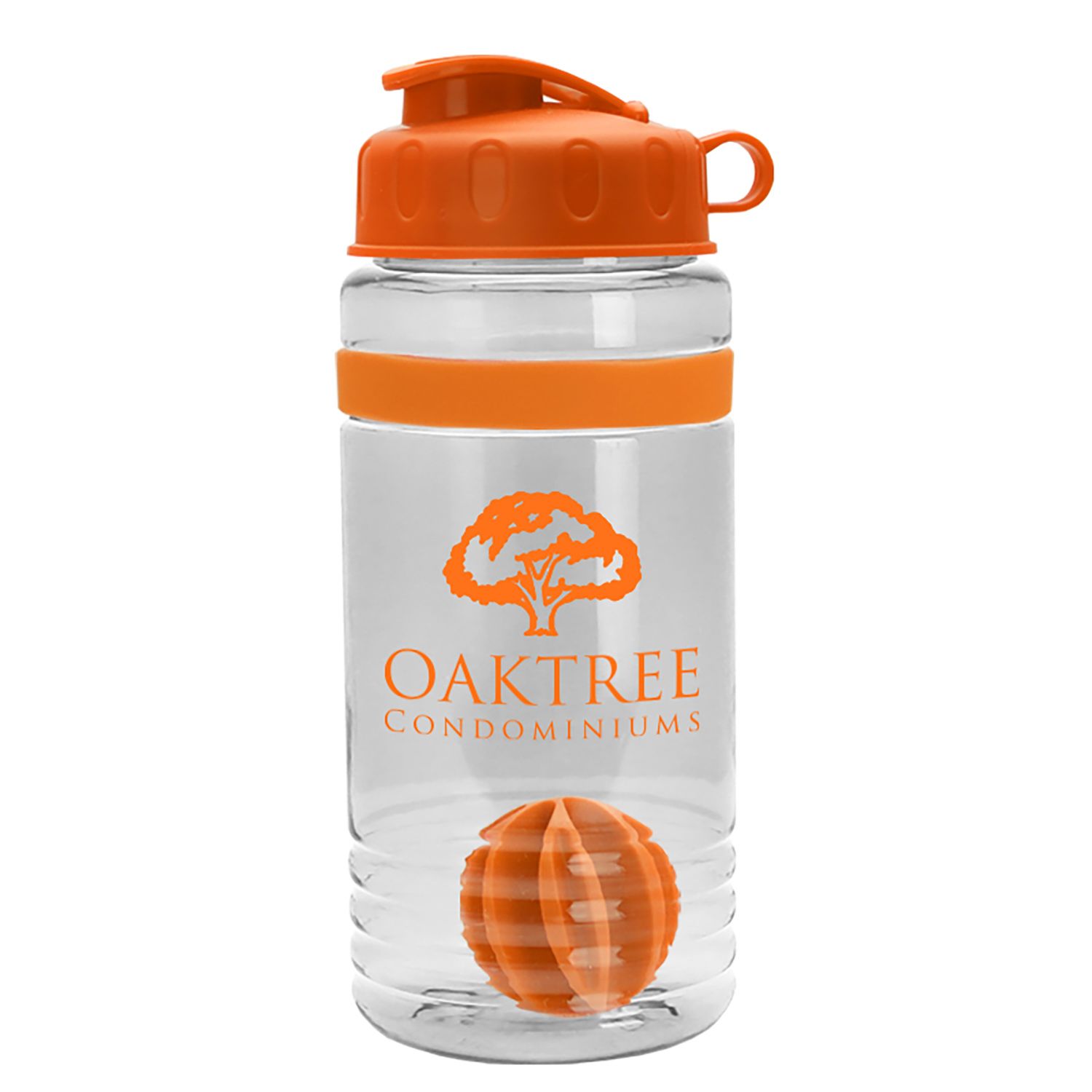 20 oz. Stripe Shaker Bottle with Flip Lid