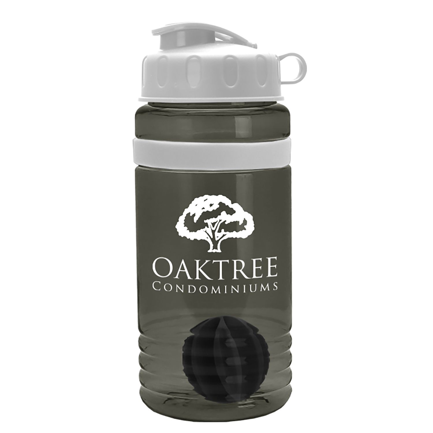 20 oz. Stripe Shaker Bottle with Flip Lid