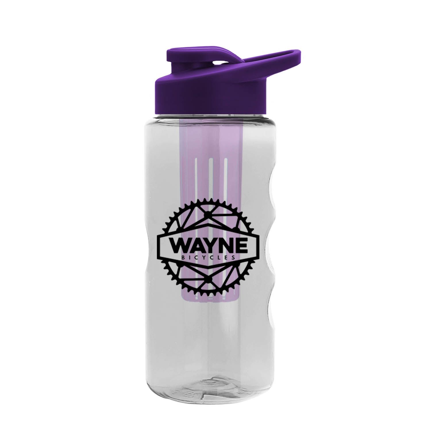 22 oz.  Infuser Bottle w Drink-Thru Lid