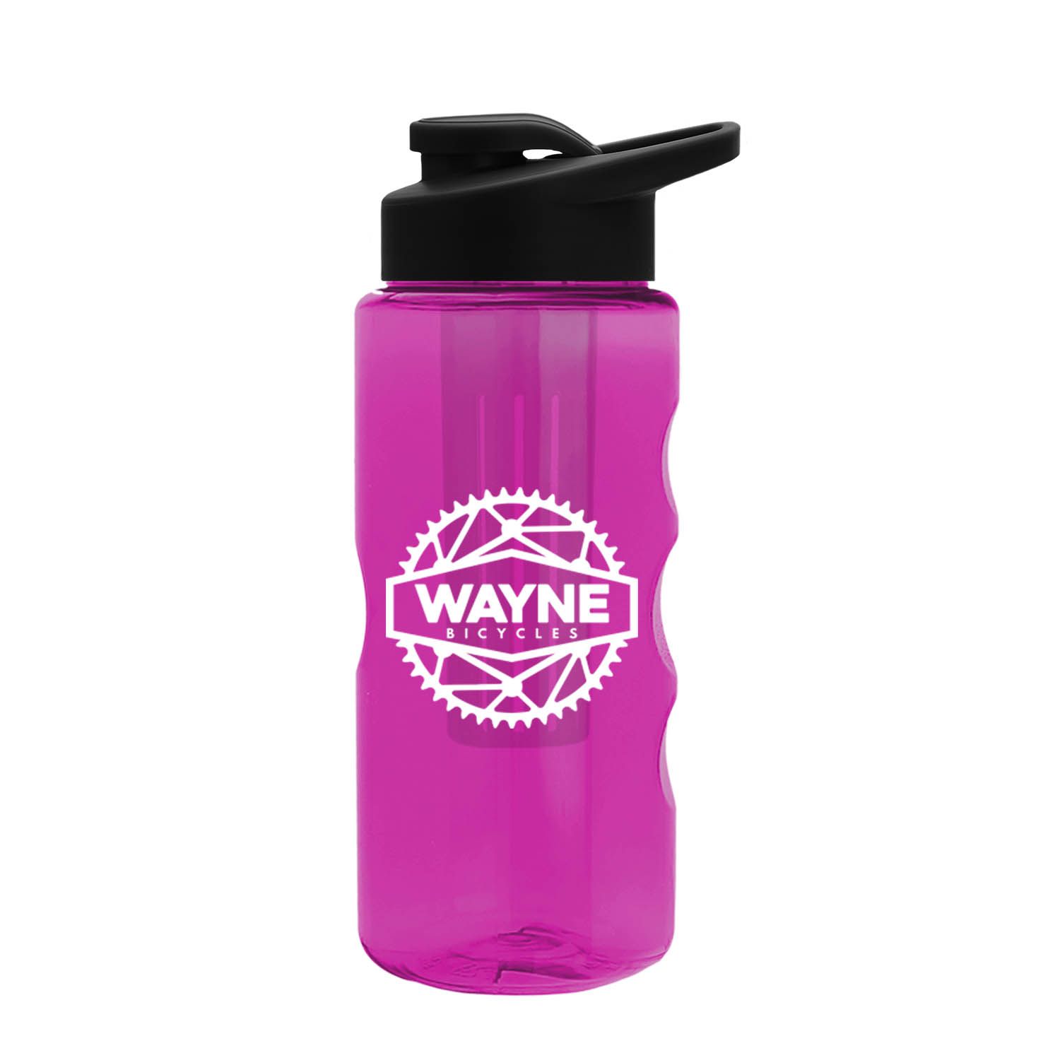 22 oz.  Infuser Bottle w Drink-Thru Lid