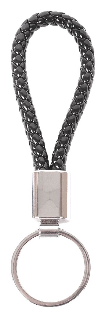 Braided Leatherette Key Chain