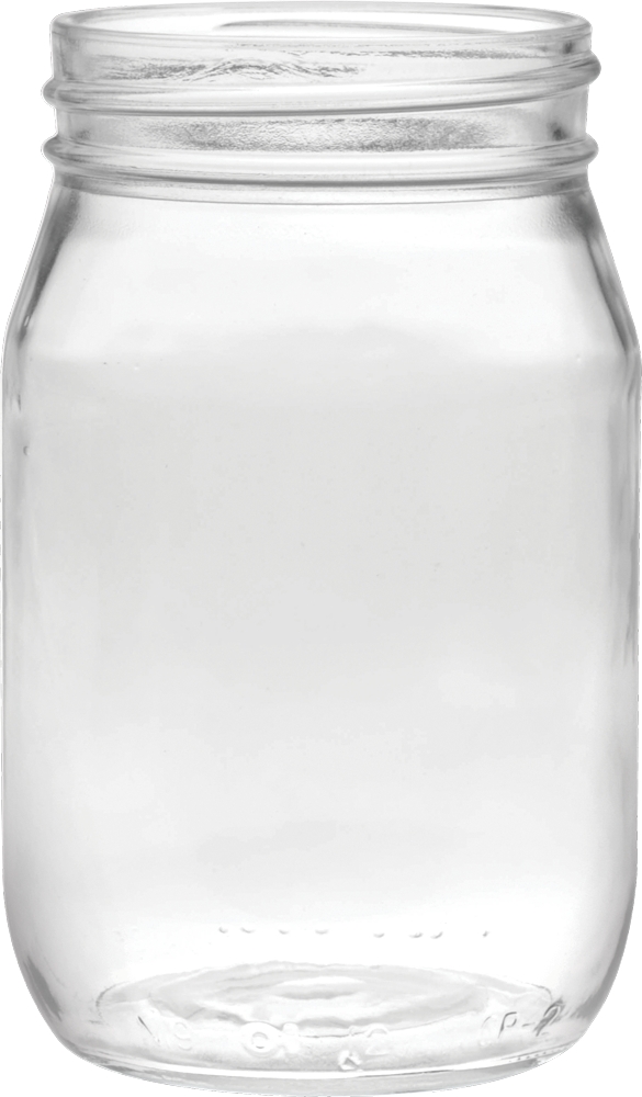 16 oz. Shindig Glass Jar - Deep Etched