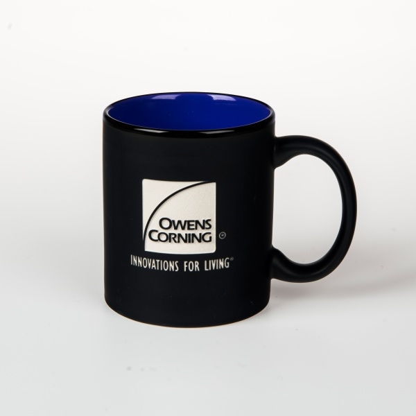 11oz Mondrian Mug - Black/Blue