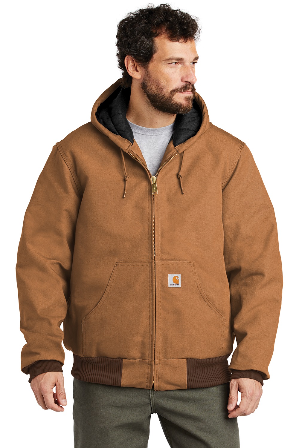 Carhartt® Quilted-Flannel-Lined Duck Active Jacket