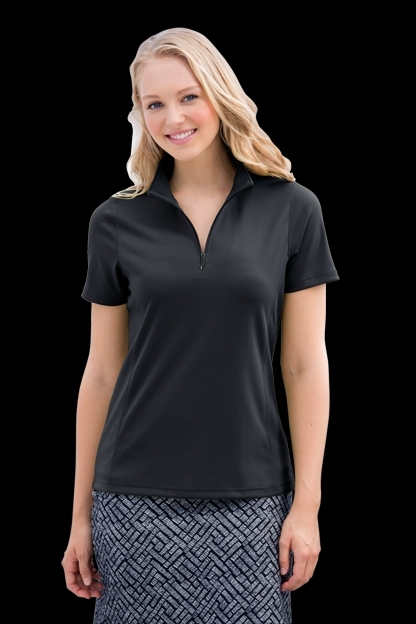 Women's Vansport™ Micro-Waffle Mesh Polo