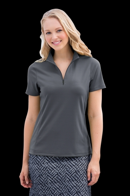 Women's Vansport™ Micro-Waffle Mesh Polo