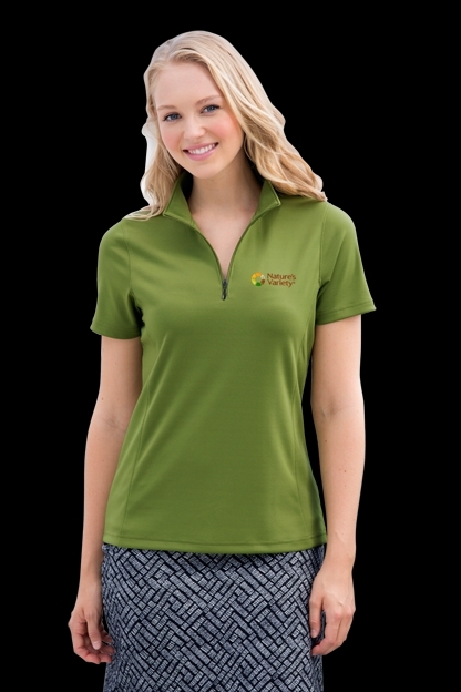 Women's Vansport™ Micro-Waffle Mesh Polo