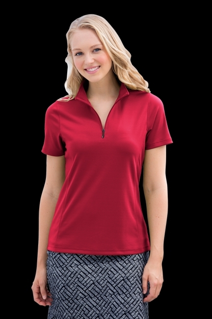 Women's Vansport™ Micro-Waffle Mesh Polo