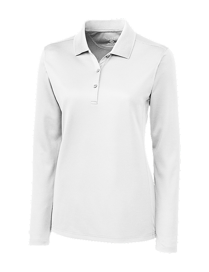 Clique Ice Pique Long Sleeve Tech Polo