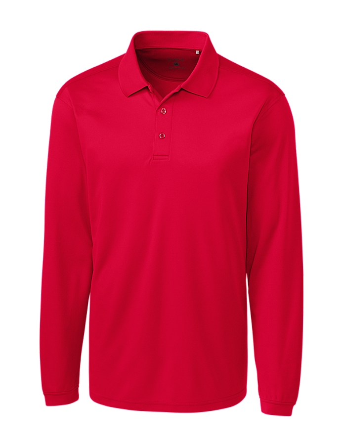 Clique Ice Pique Mens Long Sleeve Tech Polo
