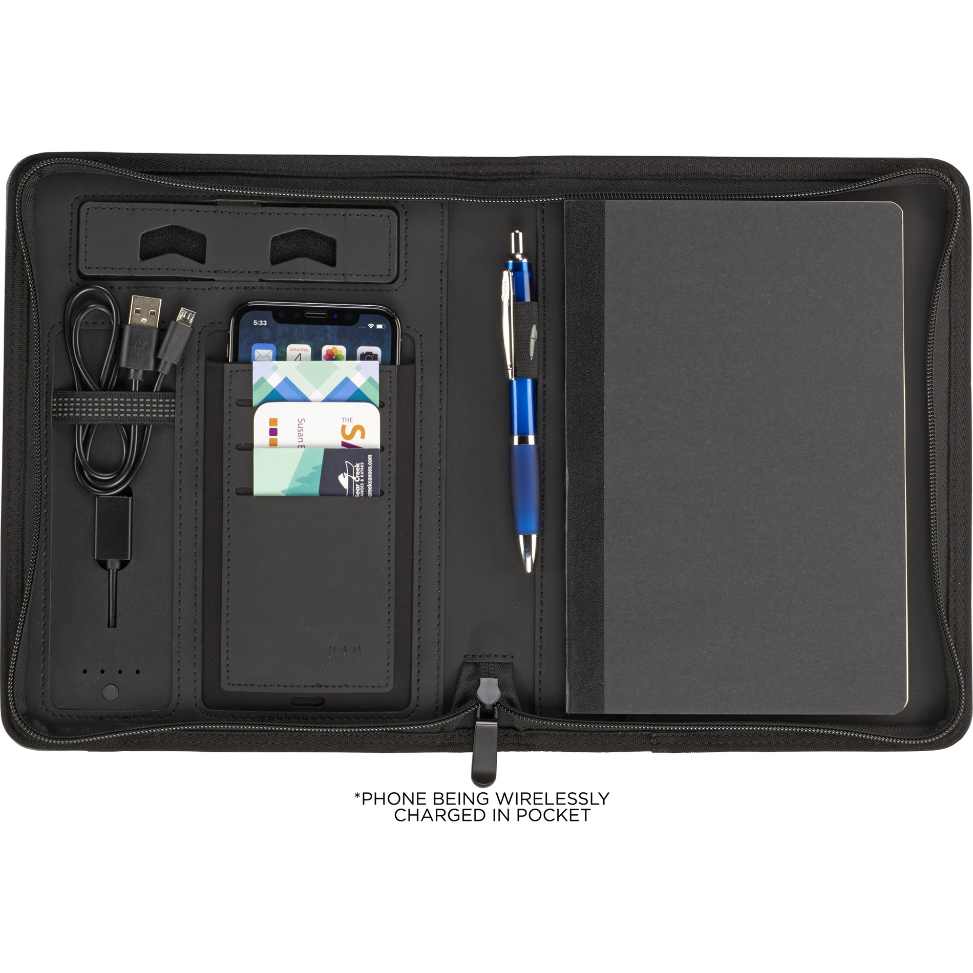Stockton 5000 mAh Wireless Charging Journal