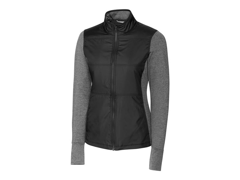 Stealth Hybrid Quilted Womens Full Zip Windbreaker Jacket