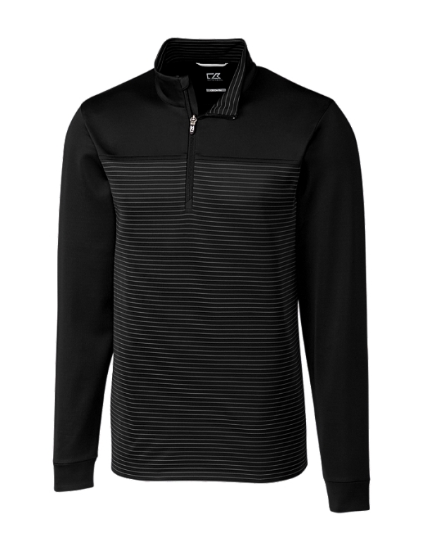 Traverse Stripe Stretch Quarter Zip Mens Pullover