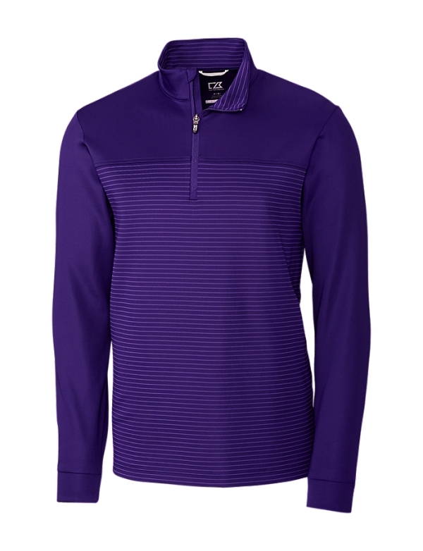 Traverse Stripe Stretch Quarter Zip Mens Pullover