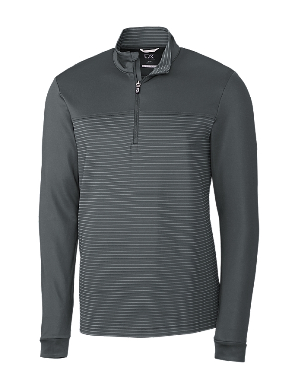 Traverse Stripe Stretch Quarter Zip Mens Pullover