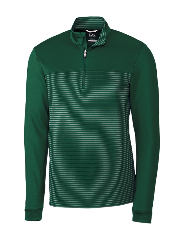 Traverse Stripe Stretch Quarter Zip Mens Pullover