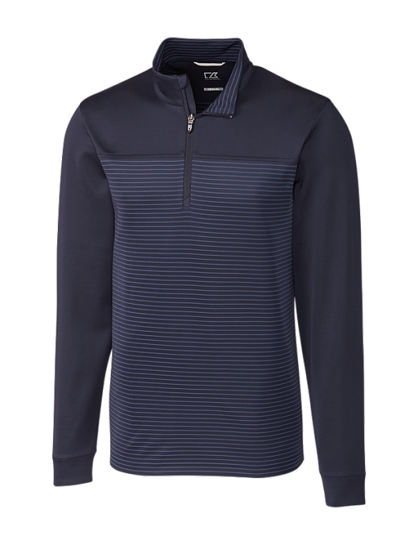 Traverse Stripe Stretch Quarter Zip Mens Pullover