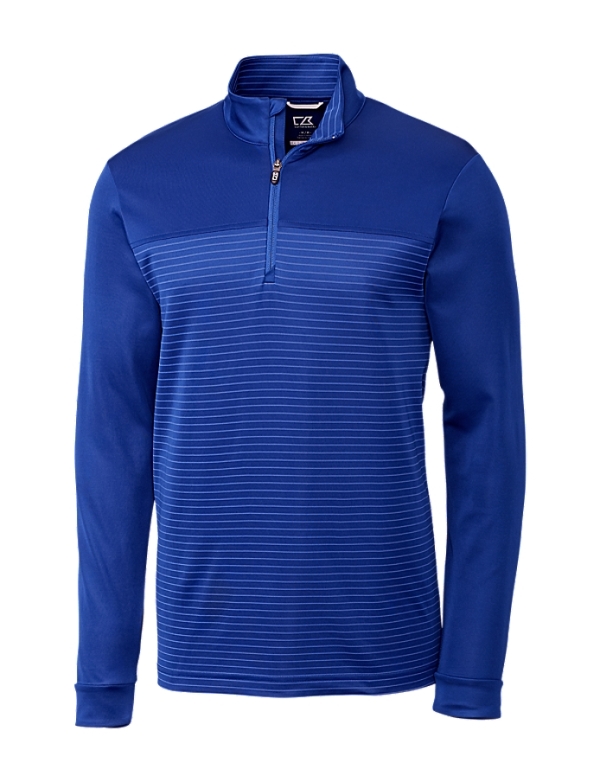 Traverse Stripe Stretch Quarter Zip Mens Pullover