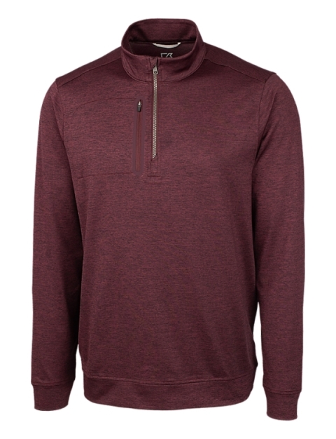 Stealth Heathered Quarter Zip Mens Pullover