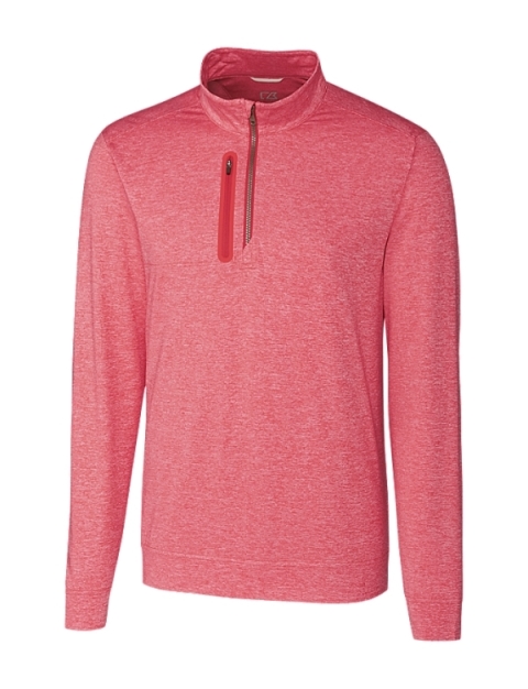Stealth Heathered Quarter Zip Mens Pullover