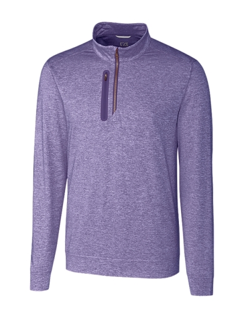 Stealth Heathered Quarter Zip Mens Pullover