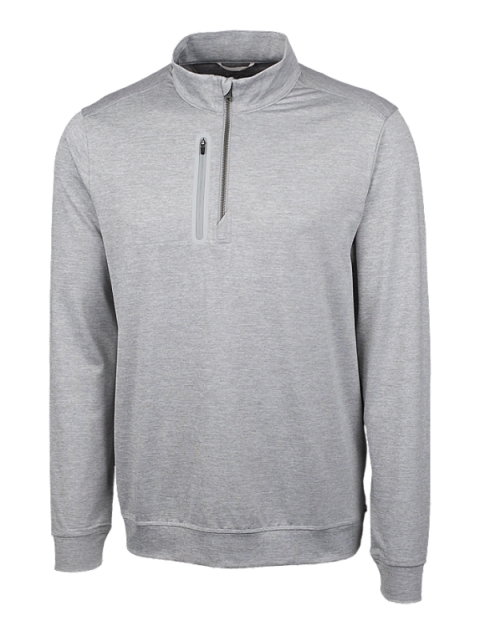Stealth Heathered Quarter Zip Mens Pullover