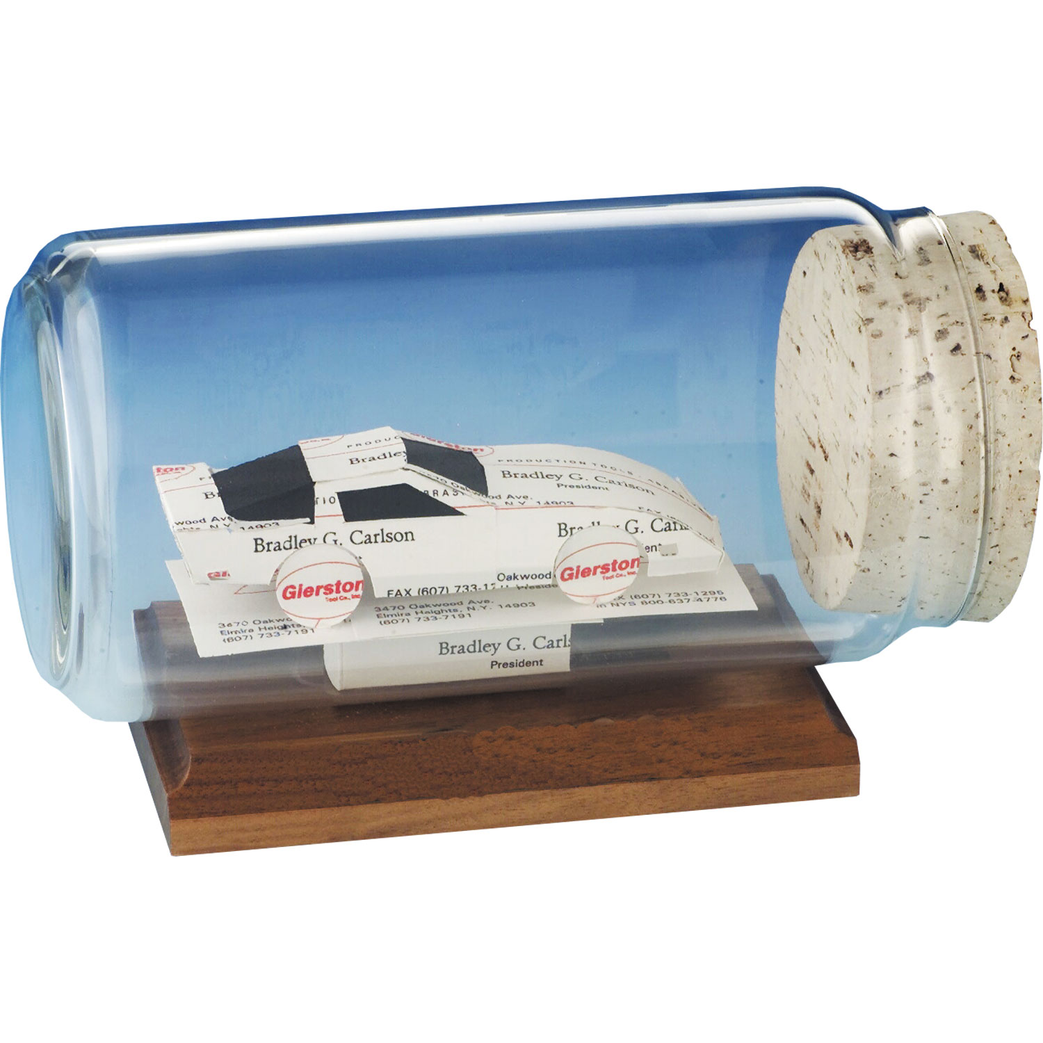 Business Card Sculpture - Race Car