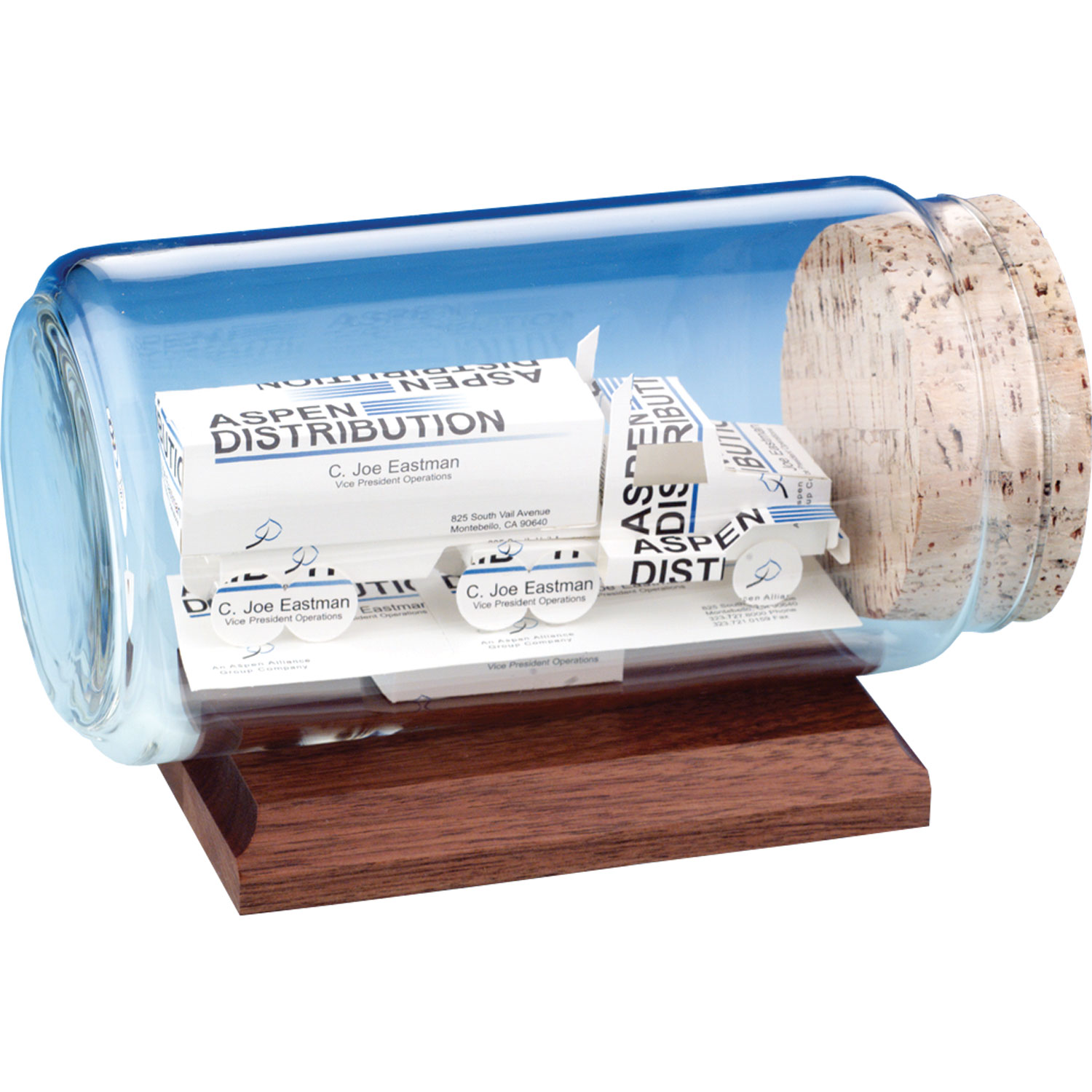 Business Card Sculpture - 18-Wheeler