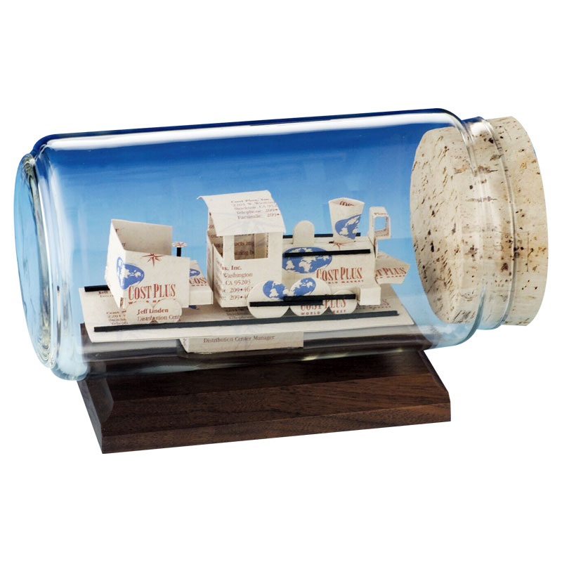 Business Card Sculpture - Train