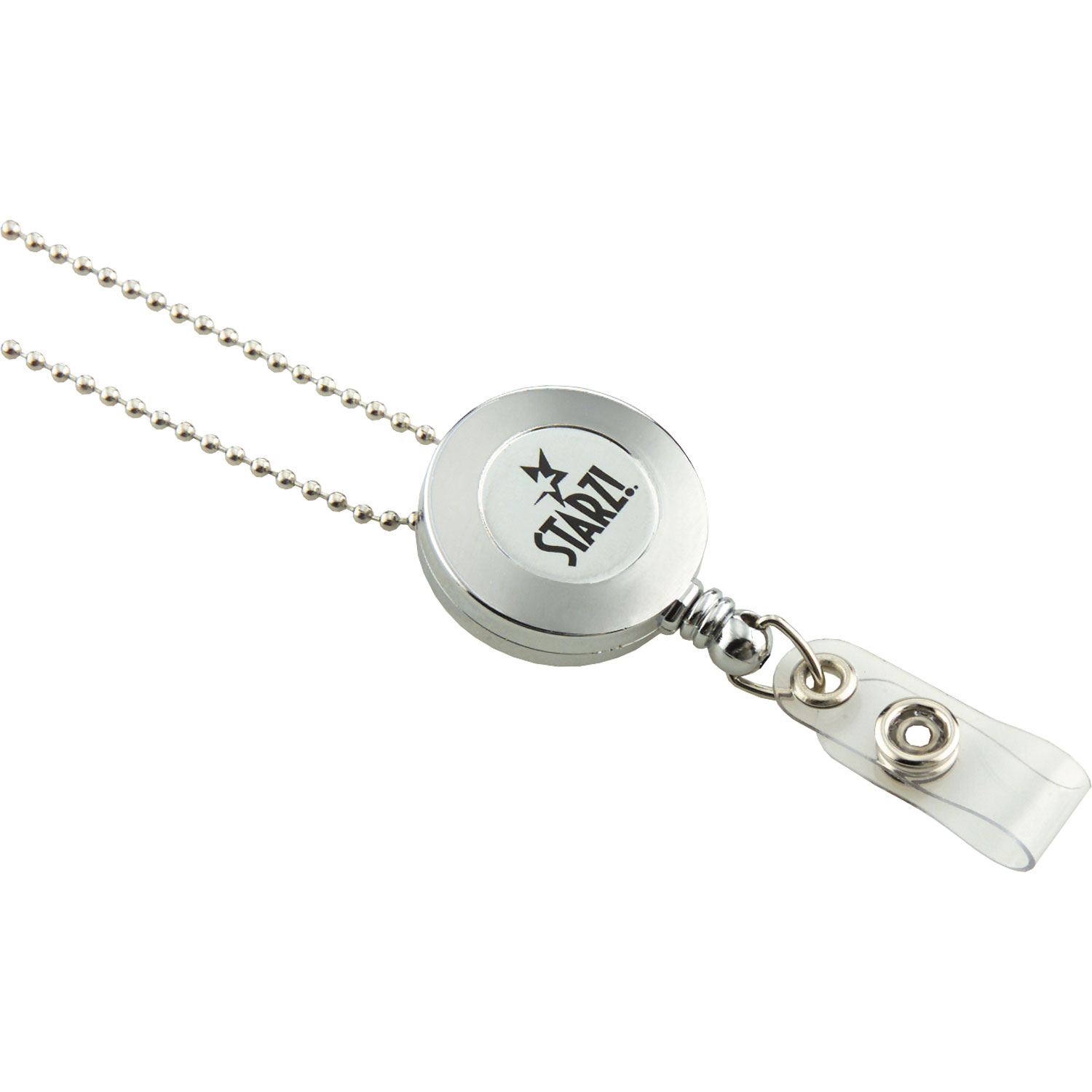 Retractable Badge Reel Silver