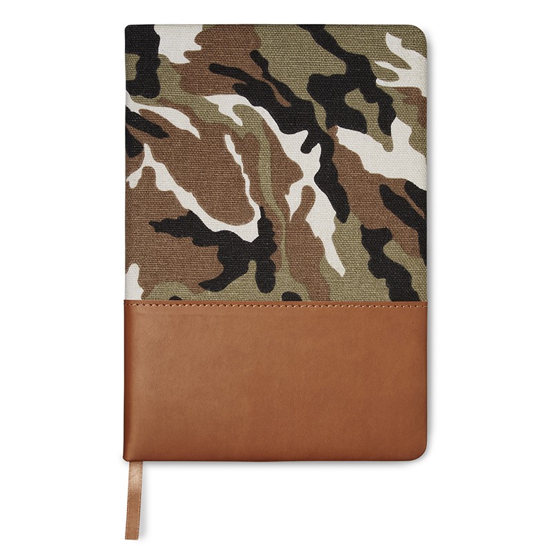 5x8 Hard Cover Camo Canvas Journal