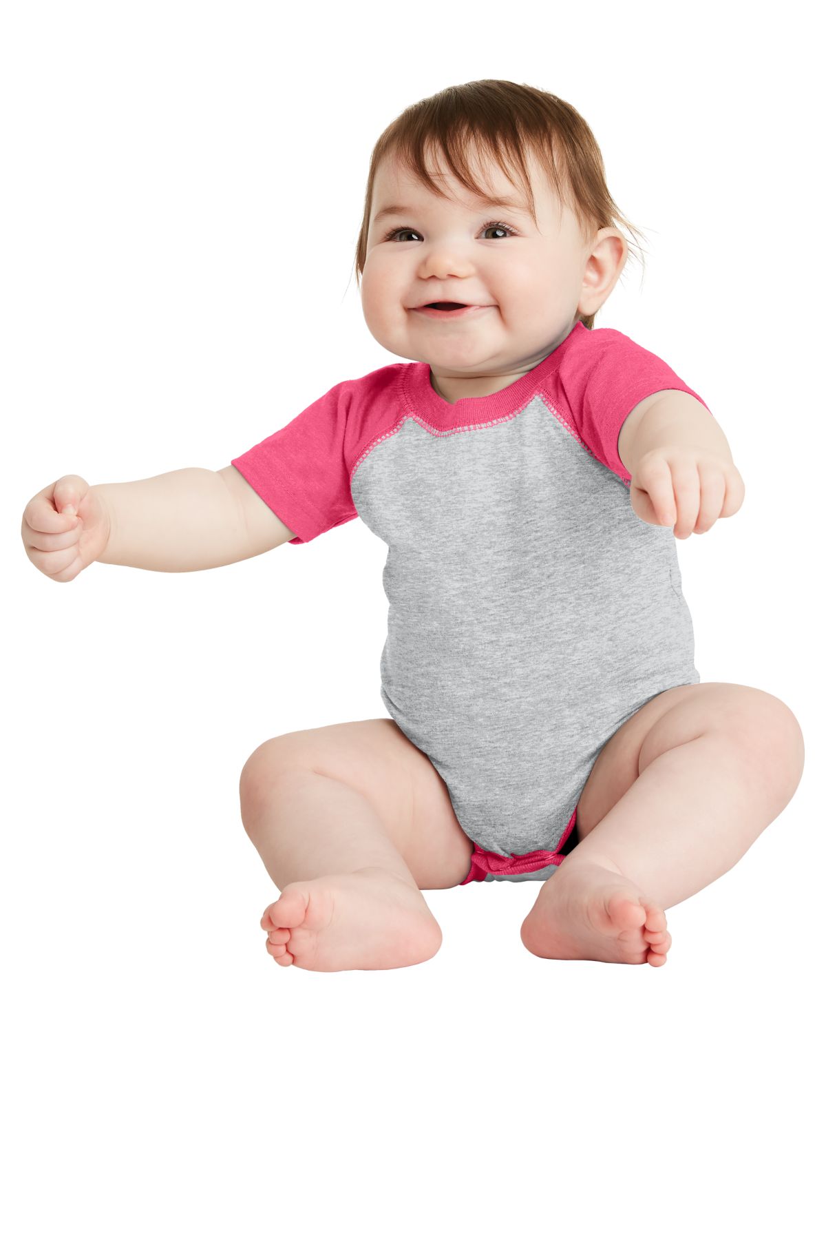 Rabbit Skins™ Infant Baseball Fine Jersey Bodysuit
