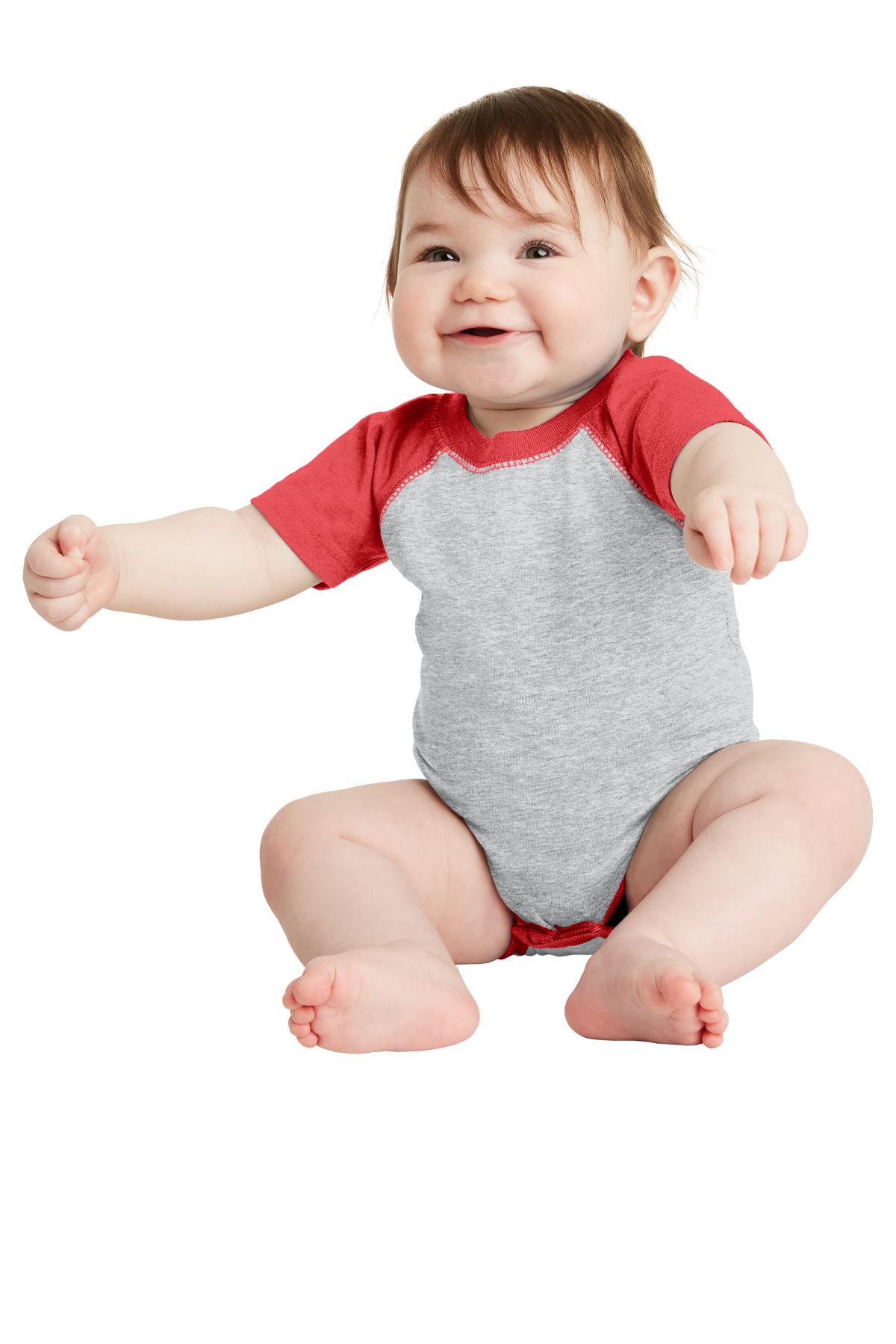 Rabbit Skins™ Infant Baseball Fine Jersey Bodysuit