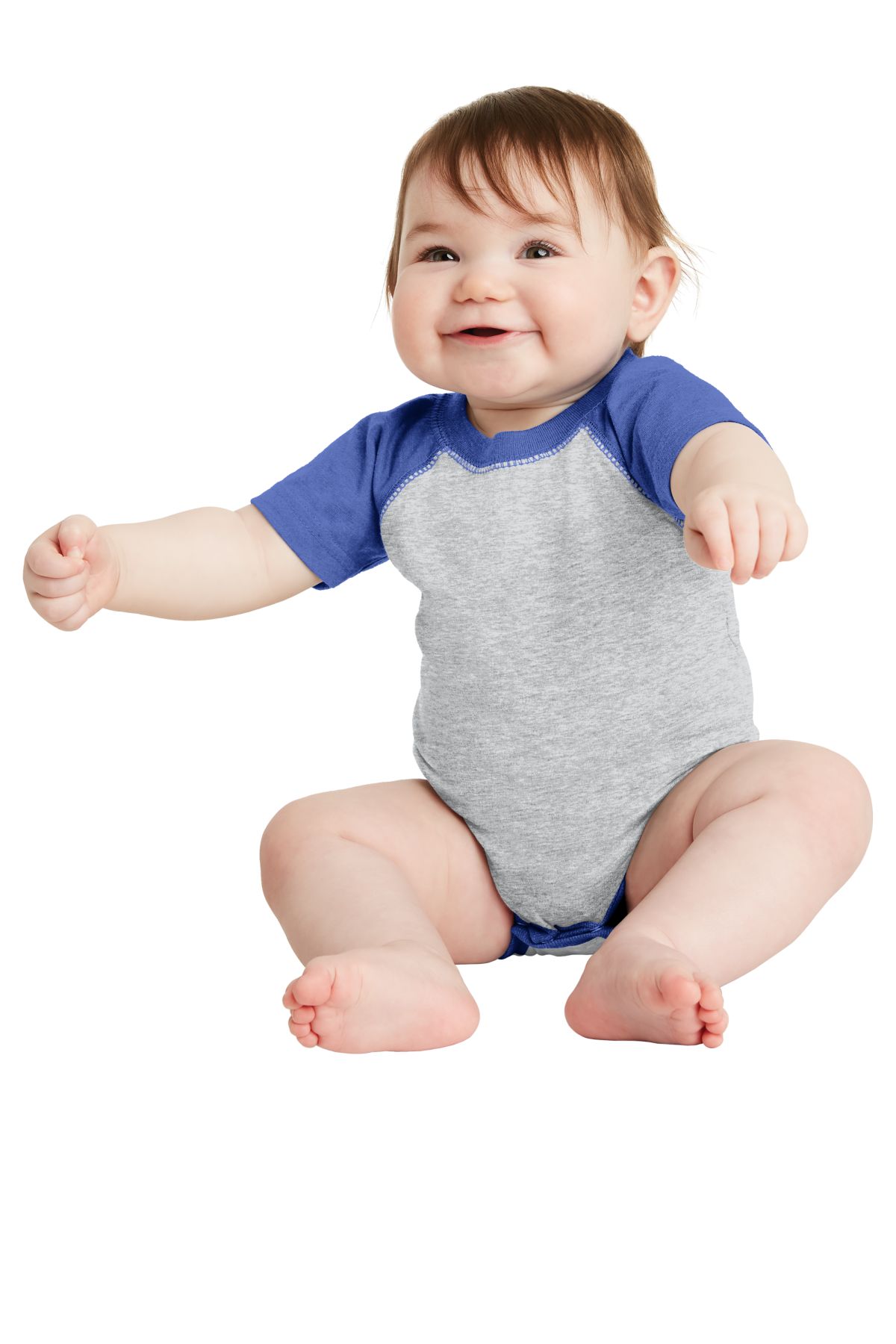 Rabbit Skins™ Infant Baseball Fine Jersey Bodysuit