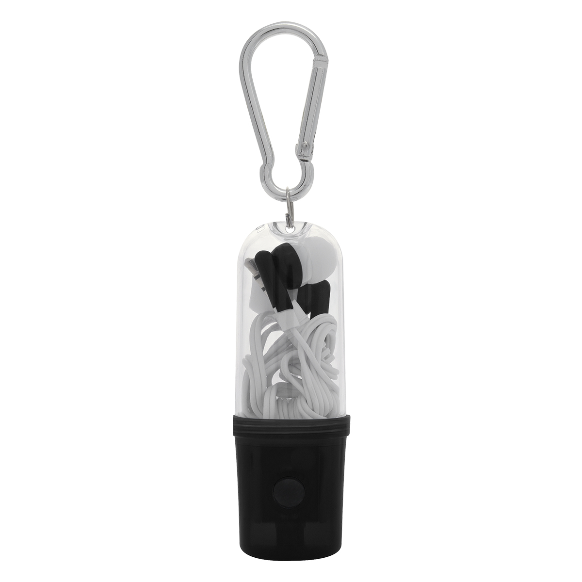 Earbuds with Flashlight Case