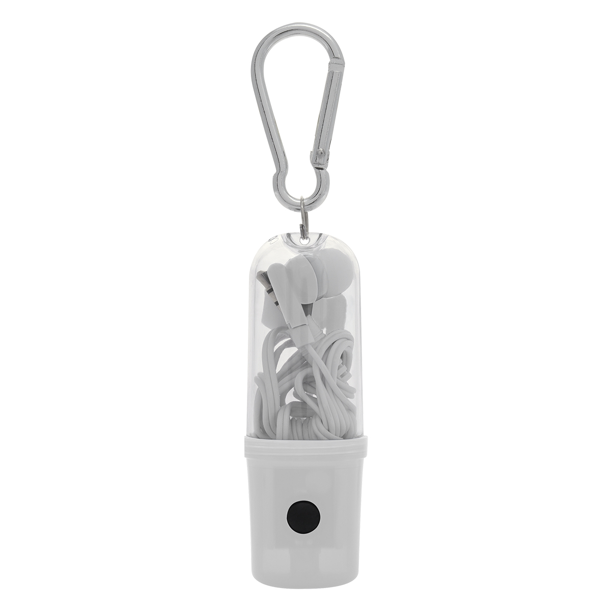 Earbuds with Flashlight Case