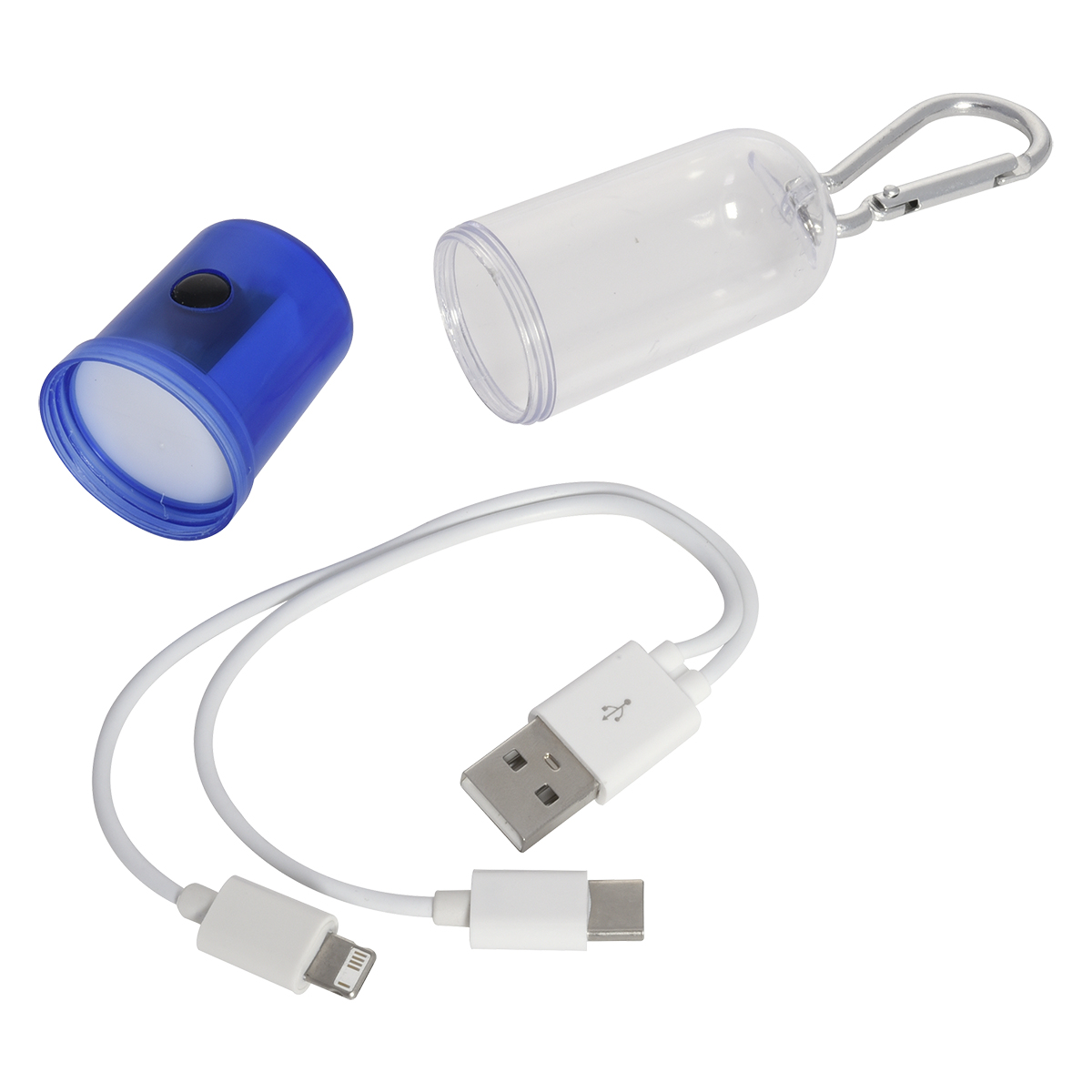 3-in-1 Charging Cable with Flashlight Case