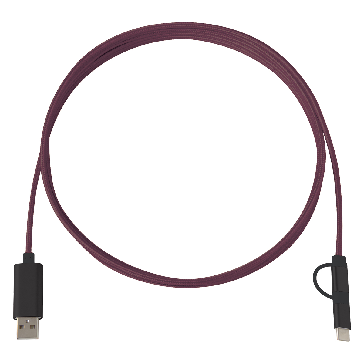 3-In-1 10 Ft. Braided Charging Cable