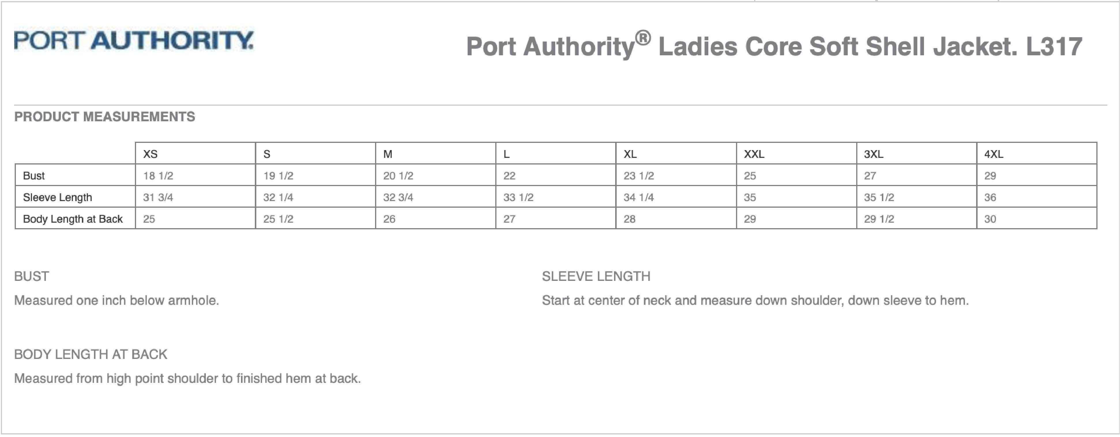 Port Authority Ladies Core Soft Shell Jacket