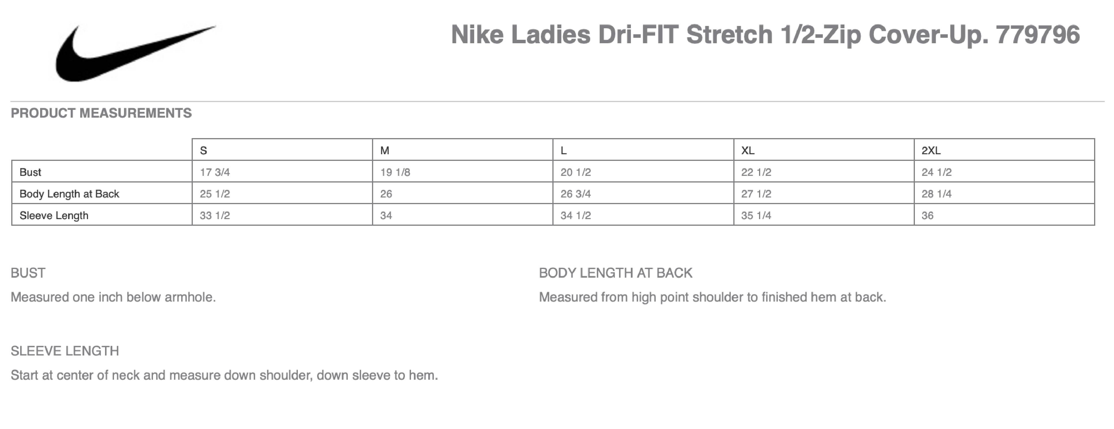 Nike Ladies Dri-FIT Stretch 1/2-Zip Cover-Up